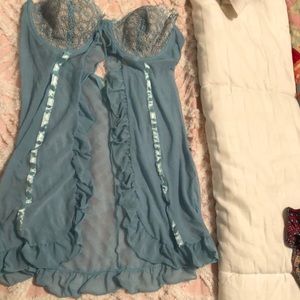 Strapless lingerie slip dress